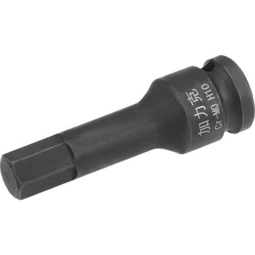 Uxcell 3/8-Inch Drive x 10mm Impact Hex Bit Socket, Metric 2.36" Length, Cr-Mo