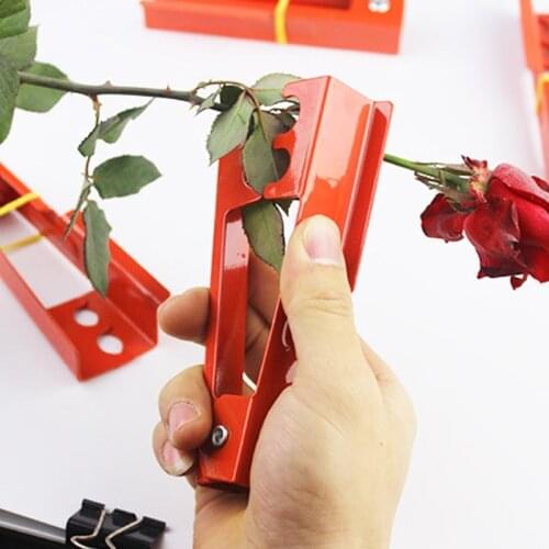 DIY Cut Tool Florist Metal Garden Flower Rose Thorn Stem Leaf Stripper Rose Plier Removing Burrs Garden Tool