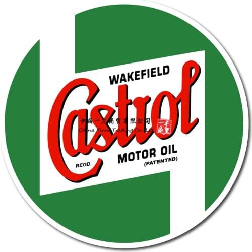 Classic Vintage Retro Sticker Suitable For Castrol Sticker Wakefield Car Motorcycle Garage Stickers Decals