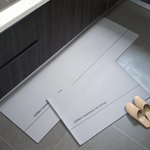 PVC Fashion Kitchen Carpet for Floor Anti-slip Bath Entrance Doormat Tapete Absorbent Rugs Living Bedroom Kids Prayer Pad Tapis
