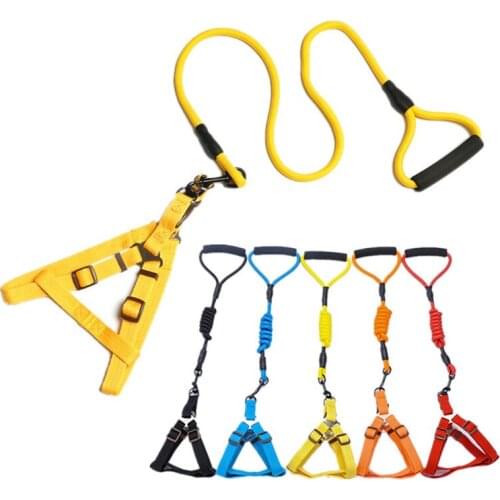 4 Size Nylon Pet Dog Harness Collar Leash Set Adjustable Puppy Dog Pet Walking Leash Training Lead Rope For Small Large Dog