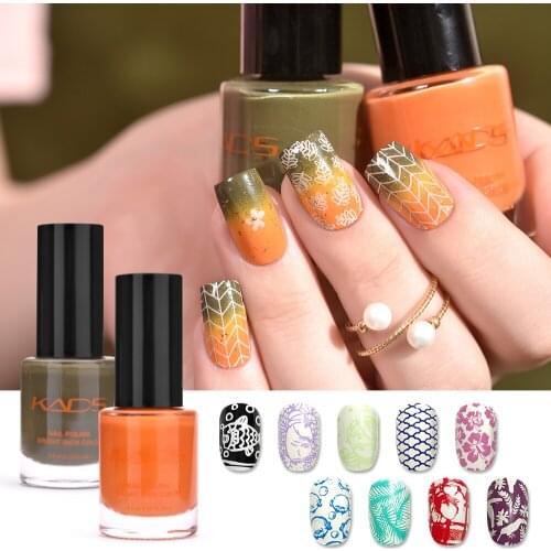New 9.5ml Two in one Nail art stamping polish pure Color & Fluorescence & Pearl nail polish for stamping nail art Laquer