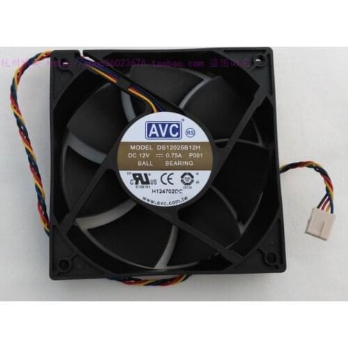 NEW AVC 12025 12cm 4PIN DS12025B12H 0.75a cooling fan