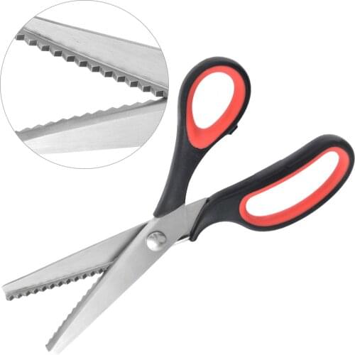 Sewing Dressmaking Tailor scissors Leather Handicraft Upholstery Shear Dressmaking Pinking Shears Decorative Edge Tool