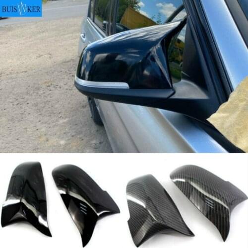 Pair Side Rearview Mirror Cover Fit For BMW F10 F11 LCI 2014-2016 F01 F06 F07