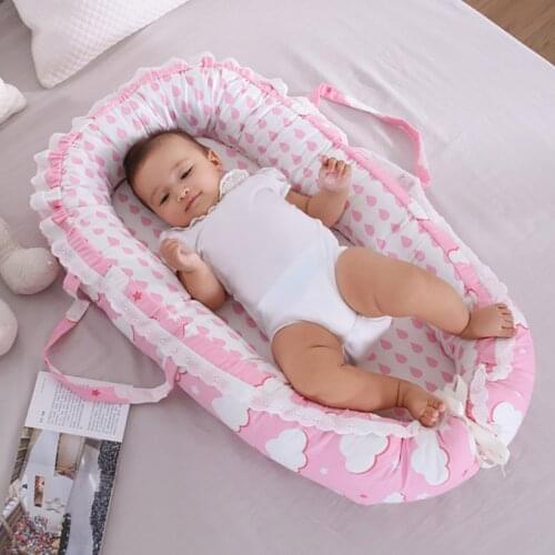 Portable Baby Crib Anti-pressure Infant Travel Nest Bed Foldable Bionic Bed for Newborns Baby Bed Bassinet Bumper Baby Playpen