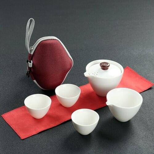 Portable Outdoor Travel Coffee Tea set Teaware With Storage Bag Teapot Teacup Chinese Kung Fu Tea Sets Kettle for gaiwan Teapo