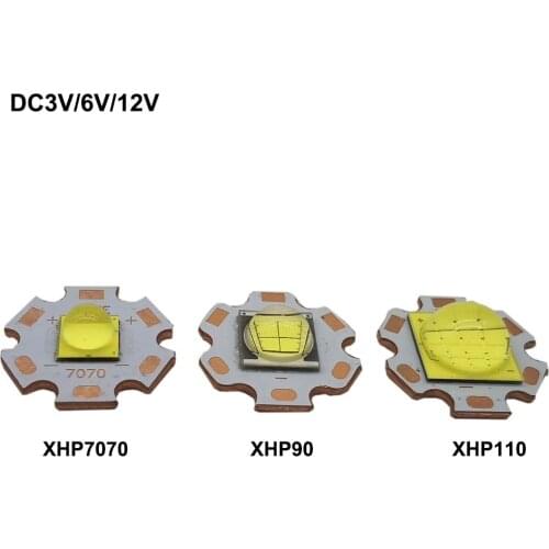 DC3V/6V/12V XHP70 XHP90 XHP110 LED COB Instead of CREE 18W 30W 36W 45W 54W 72W For LED Flashlight Car Light Diving Light Source