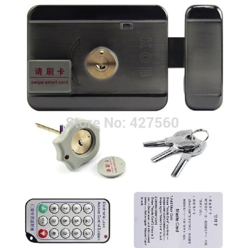Card integrated lock Remote electric lock Double-sided card and unlock double-head lock
