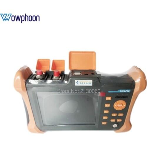 5.6 inch TFT-LCD Touchscreen Handheld OTDR TMO-300-SM-A/B/C, 1310/1550nm, 32/30dB 30/28dB 28/26dB, Integrated 10mw VFL TMO300