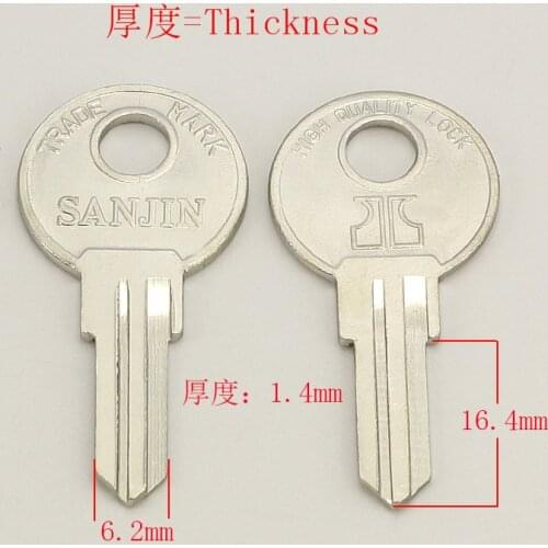 A124 left groove Wholesale Locksmith Keymother Brass House Home Door Blank Empty Key Blanks Keys 25 pieces/lot
