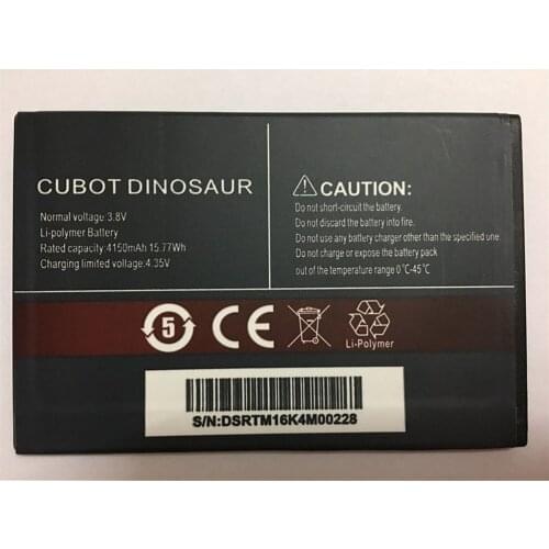 CUBOT Dinosaur Battery 4150mAh 100% New Original Replacement backup battery For CUBOT Dinosaur Cell Phone