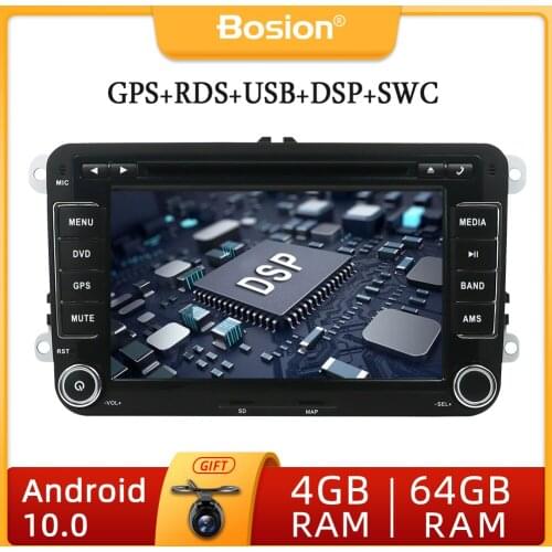 2 Din Car Stereo Radio Multimedia Player DVD Android 10.0 For Volkswagen/Golf/Polo/Tiguan/Passat/b7/b6/SEAT GPS Auto Carplay DSP