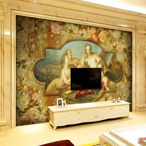 Beibehang Custom wallpaper 3d Continental ceiling murals nonwoven wallpaper background wall the living room hotel 3d wallpaper