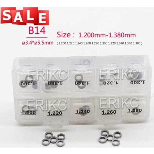 Free Shipping! B14 Shims 1.20mm-1.38mm Injectors Adjusting Gaskets Washer Kit for Bosch Injectors