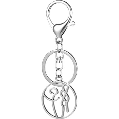 Keyrings Keychain Metal Innovative Pattern Stylish Key Chain Rings Holder for Purses Backpacks Drawer Car Keys for Men Gift