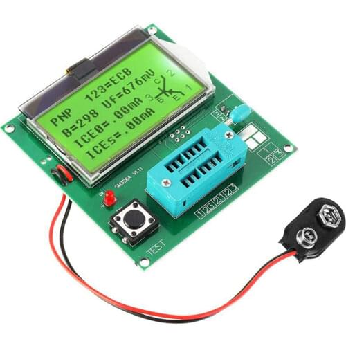 New GM328A Digital Transistor Tester Capacitance ESR Meter LCR \RLC\PWM\ESR Meter MOS/PNP/NPN V2PO 1MHz-2MHz