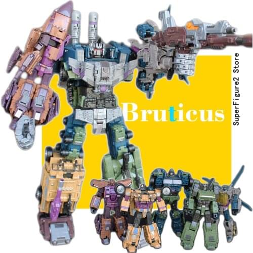 Transformation Action Figure Toy JINBAO Bruticus Chariot movie Model 43cm deformation Car Robot Onslaught Brawl Blast Swindle KO