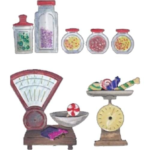 Bottles with Balance Shape Metal Cutting Dies Stencil Scrapbook Album Embossing For Gift Card Making Handcraft 2019 New