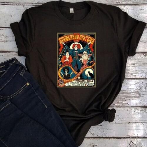 Tshirt Horror Movie Halloween Shirt Girl Holiday Print Top 2021 New Womens Tee Casual Graphic Tees Vintage Plus Size Tee