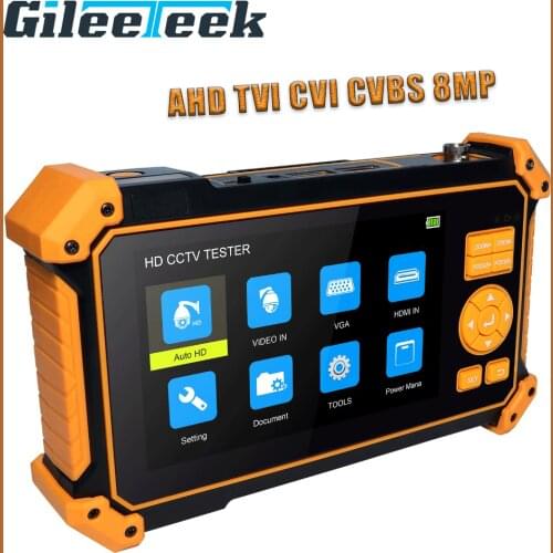 HD-3100 AHD/TVI/CVI CVBS CCTV Tester Monitor 5 inch CCTV 1080P AHD CCTV Camera Tester professional tester tool DC12V output