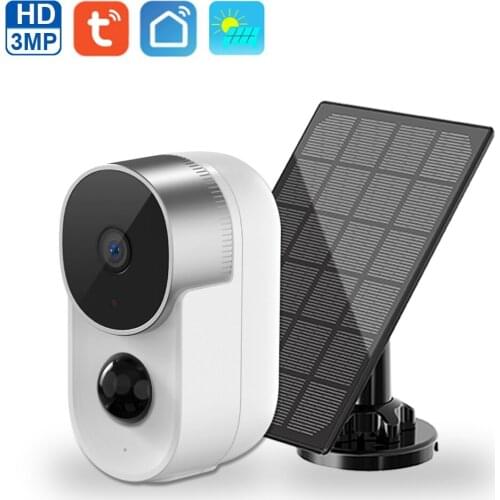 3MP Wifi Solar Camera HD True Wireless IP Camera Outdoor Two Way Audio Night VIsion AI Smart Home Security Surveillance Camera