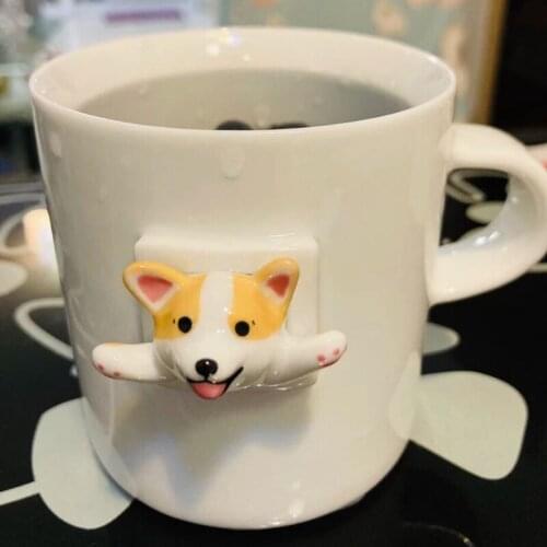 Ceramic Cups Creative And Lovely Pets Coffee Mugs Household Beer Mug Gifts For Family Friends And Lovers Water Cup