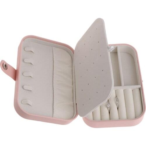 Jewelry Storage Box Multi-functional Organizer Earrings Necklace Bracelet Ring Carrying Case Travel Fashion Korean Style Box