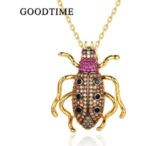Lovely Insect Pendants & Necklaces For Women / Men Dress Coat Decoration Accessories Beetle Cockroach Pendant Necklace Jewelry