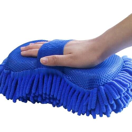 Hot hot Microfiber Chenille Car Cleaning Sponge Towel Cloth Auto Wash Gloves Car Washer Supplies Home Cleaning Tower Hot