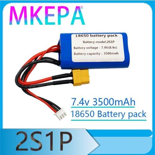 7.4 V / 8.4V 3.5Ah UA Lithium-ion Battery 2S1P Use Single Cell NCR18650GA Combination Suitable for Different Drones