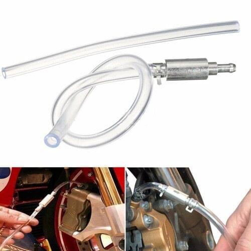 Motorcycle Car Brake Bleeder Clutch Bleeding Tool Kit One Way Valve Tube