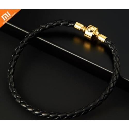 Youpin mijia youpin retro trend leather bracelet calf leather twist lock buckle wild men and women bracelet smart home