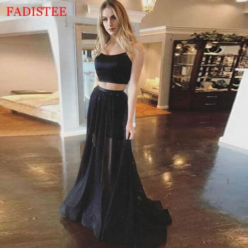 New Style Two Pieces Prom Dresses Formal Evening Dress Party Dress Vintage Vestido Formatura Vestidos De Fiesta