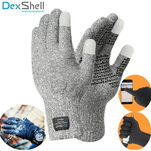 Dexshell Coolmax Waterproof Gloves Touch screen Cut-proof Men Fishing Climbing Outdoor Sports Skiing Working Watertight Gloves