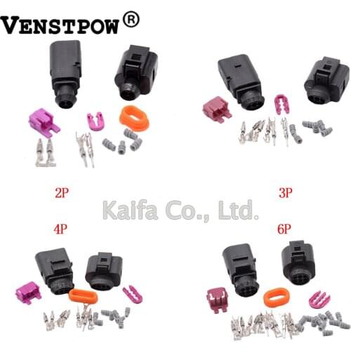 10 sets 2 Pin 1.5mm 2/3/4/6P Auto Temp sensor plug,deflation valve plug waterproof Electrical Wire connector