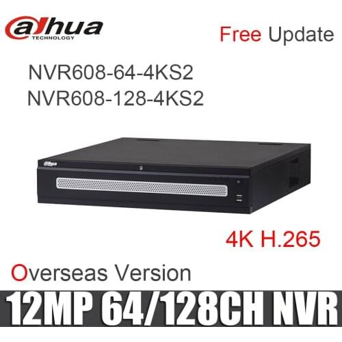 Dahua NVR608-64-4KS2 NVR608-128-4KS2 64ch 128ch NVR network recorder H.265 up to 12MP resolution original DH-NVR608-64-4KS2