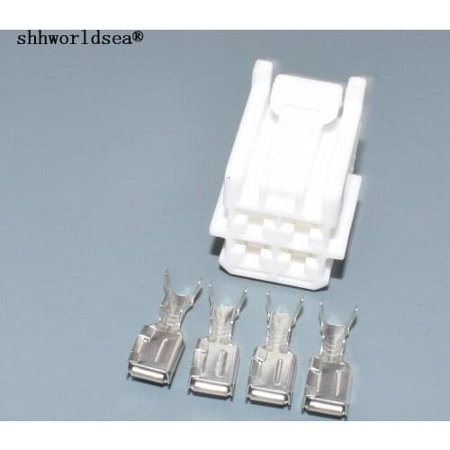 Shhworldsea 4pin 4.8mm auto socket connector female 6098-1489