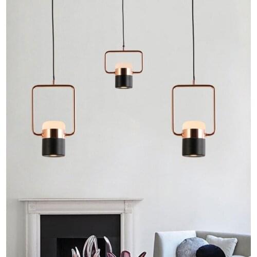 Luminaire luminaire suspendu glass living room LED pendant lights bedroom deco chambre hanging lamp