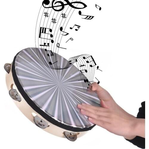 6/8/10inch Reflective Single Row Bell Jingle Percussion Instruments