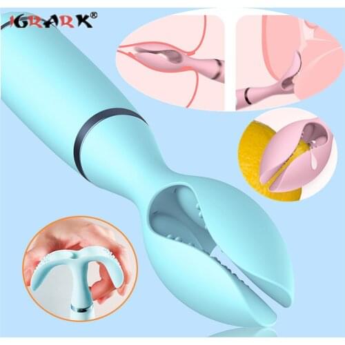 10 Modes Vibrator Double Clip Vibration Female Masturbation Vaginal Clitoris Stimulator Nipple Massager Sex Toys for Woman Adult