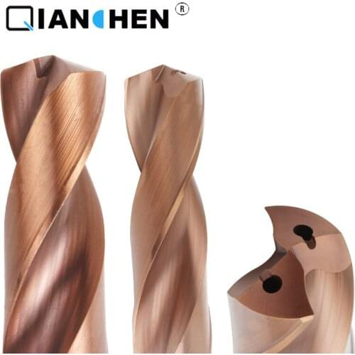 External Cooling Internal Cooling Outlet Drill Tungsten Steel Solid Carbide Outlet Triple Diameter 3D 12.4mm-16mm Bit 1 Pieces