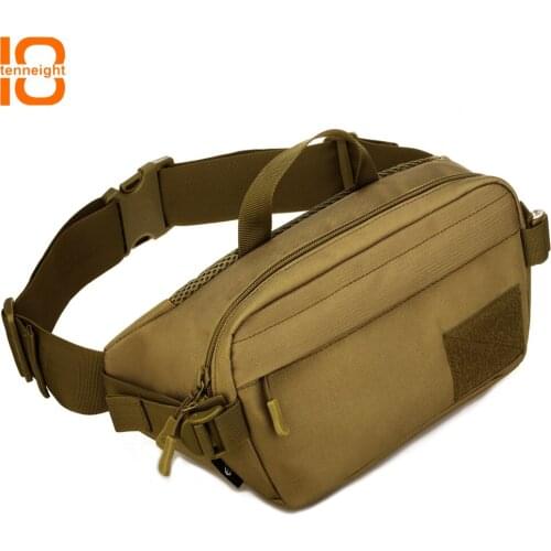 TENNEIGHT Military Tactical waist Bags Hiking Climbing running Sports pockets 6 Inches Phone Travel Waist Bags mens chest bags