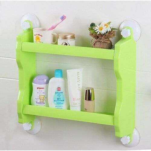 Magic sucker rack Powerful suction two kitchen bathroom shelf No trace of strong vacuum suction shelf storage box