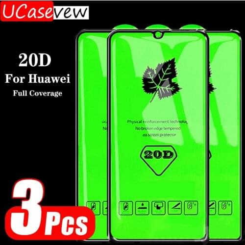 20D Full Cover Tempered Glass For Huawei P20 Pro P30 P40 Lite Mate 30 20 10 P Smart Z Premium Screen Protector Protective Film