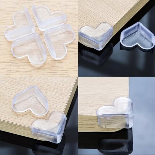 4Pcs Child Baby Safety Silicone Protector Table Corner Edge Protection Cover Children Anticollision Edge & Guards