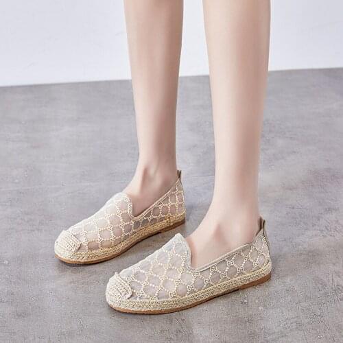 CAGILKZEL 2021 Womens Vulcanized Shoes High Quality Womens Hollow Flat Shoes Womens Loafers Flower Group Flat Shoes