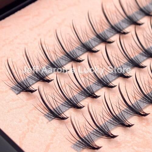 1 box tapered individual false eyelashes extension fake eye lashes beauty makeup tool 8-14MM L1604