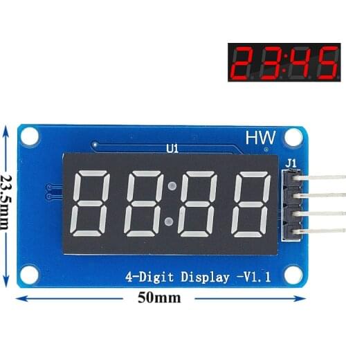1pcs 4 Bits TM1637 Red Digital Tube LED Display Module & Clock for Arduino LED B51