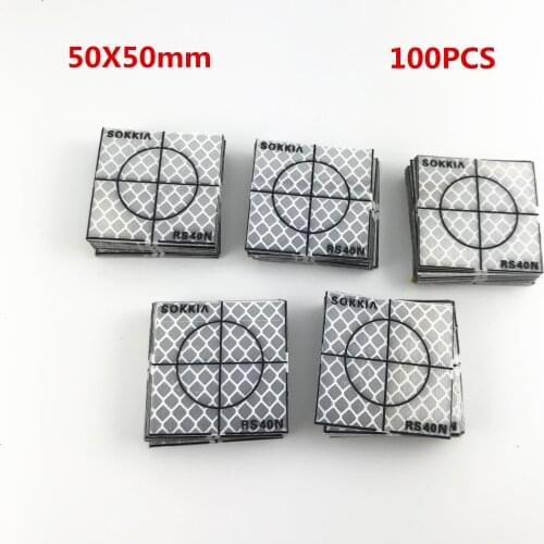 100pcs New Sokkia Reflector Sheet 50X50MM Reflective Target For Total Station 1 order